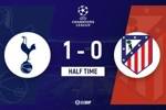 半场-热刺1-0马竞 卢克曼进球被吹穆阿尼头槌破僵维卡里奥献神扑